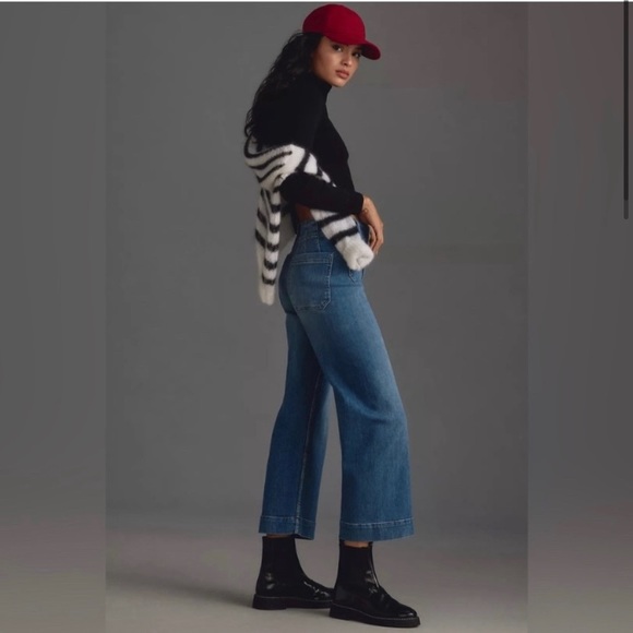 NWOT Maeve by Anthropologie Colette Medium Wash Denim Jeans Size 27 - Picture 2 of 6